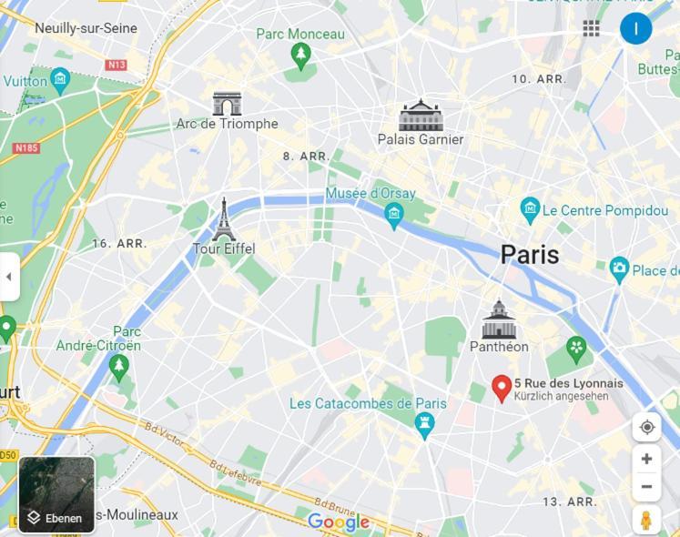 Апартаменты Petite Maison Avec Cour Dans Les Beaux Quartiers-Vous Faites Le Menage- Very Good Prices For T-H-E Location But You Have To Clea-N Th-E Flat Париж Экстерьер фото